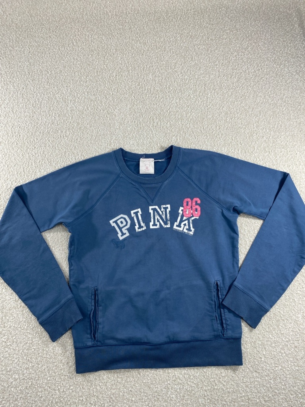 PINK 86 Navy Crewneck Sweatshirt